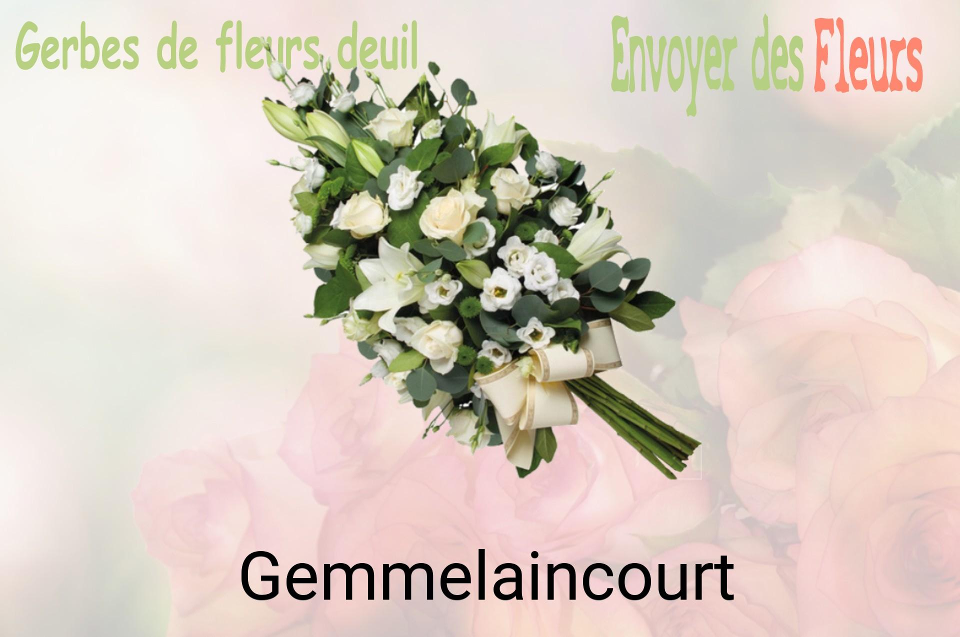 Gerbe de fleurs de deuil livrée à Gemmelaincourt